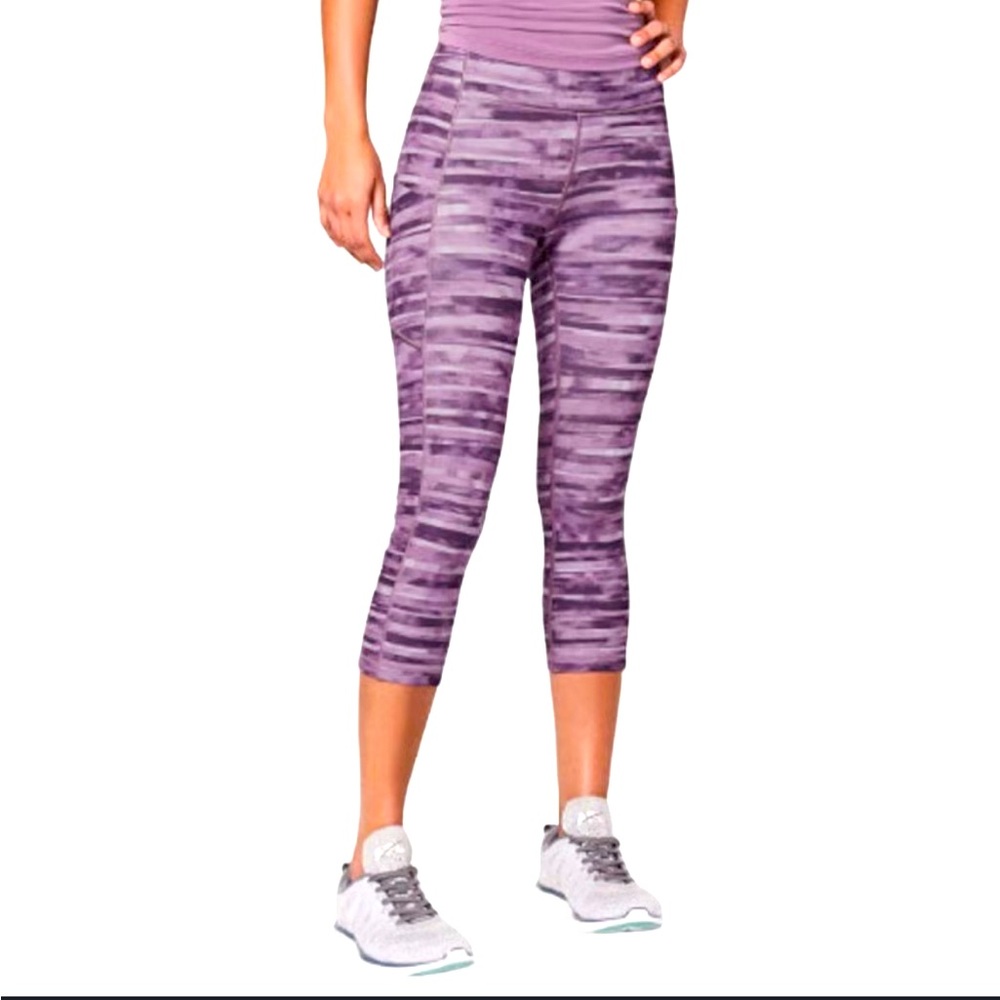 lululemon athletica women Purple Striped Leggings